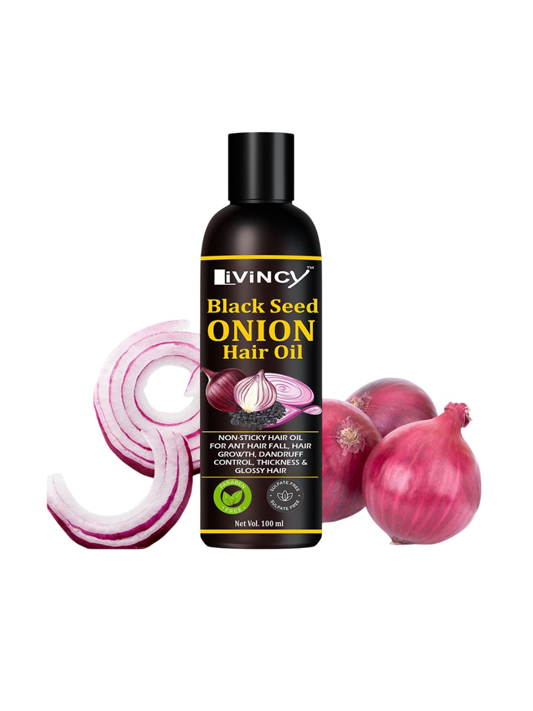 

LIVINCY Black Seed Onion Hair Oil For Hair Fall Control - 100 ml