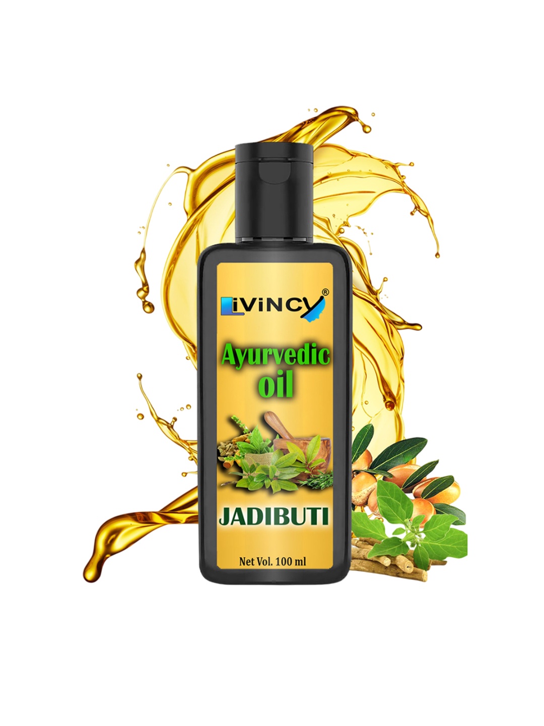 

LIVINCY Ayurvedic Jadibuti Hair Oil - 100 ml, Transparent