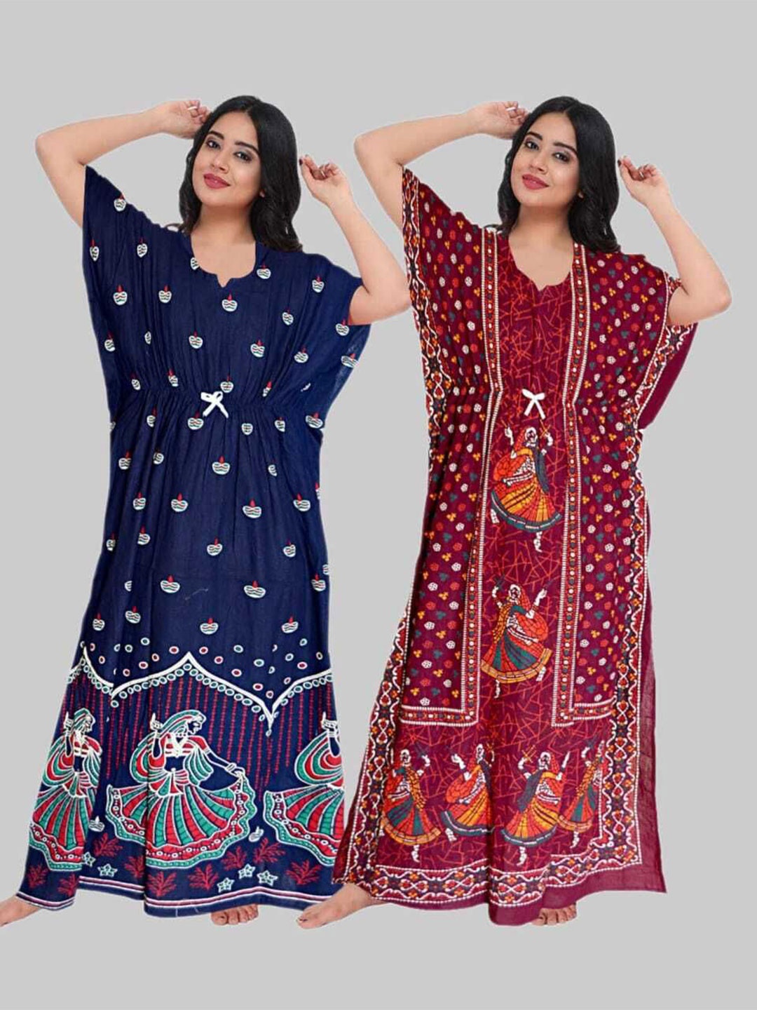 

PR PINK ROYAL Printed Maxi Nightdress, Blue