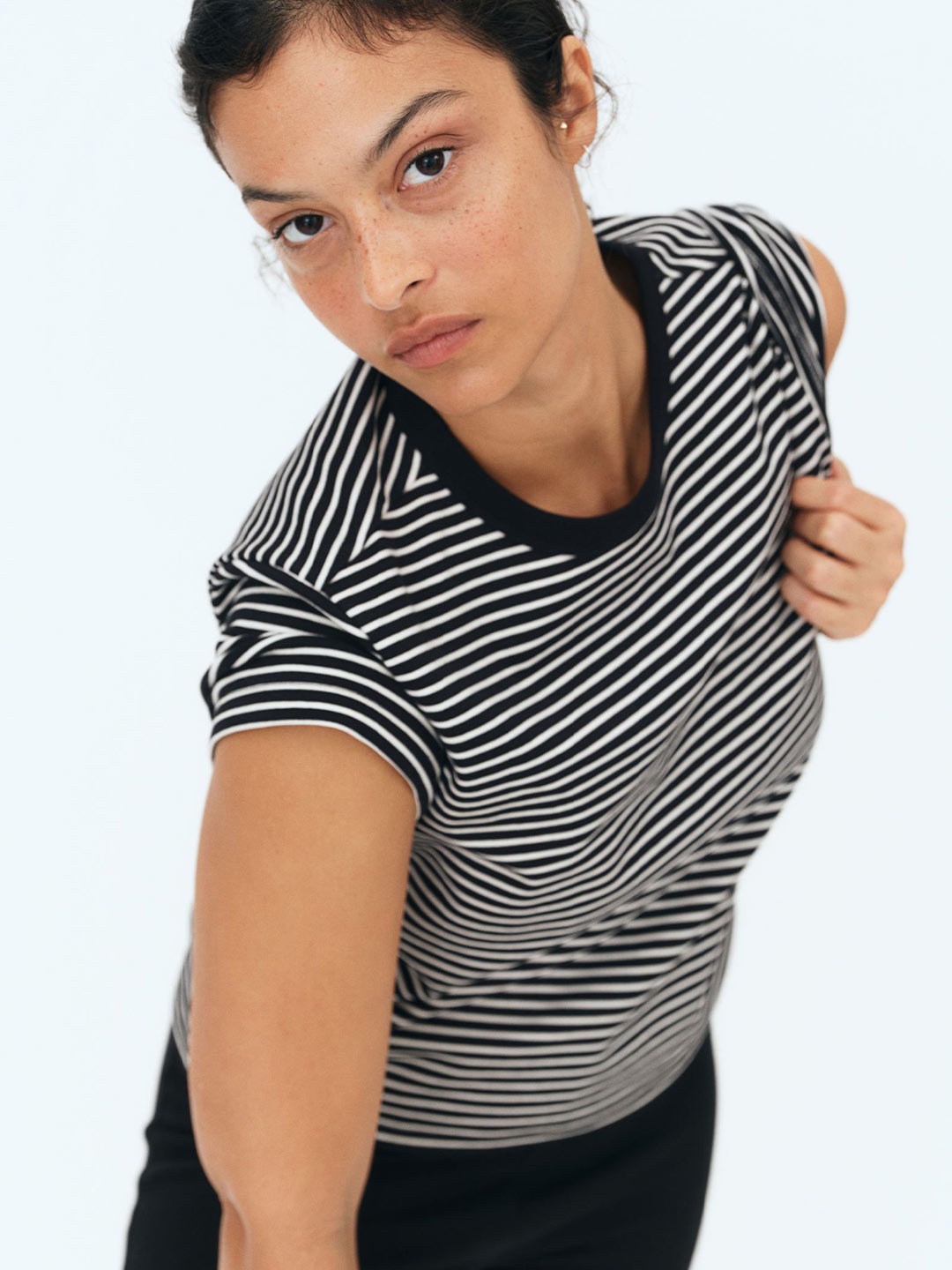 

H&M Cotton T-Shirt, Black