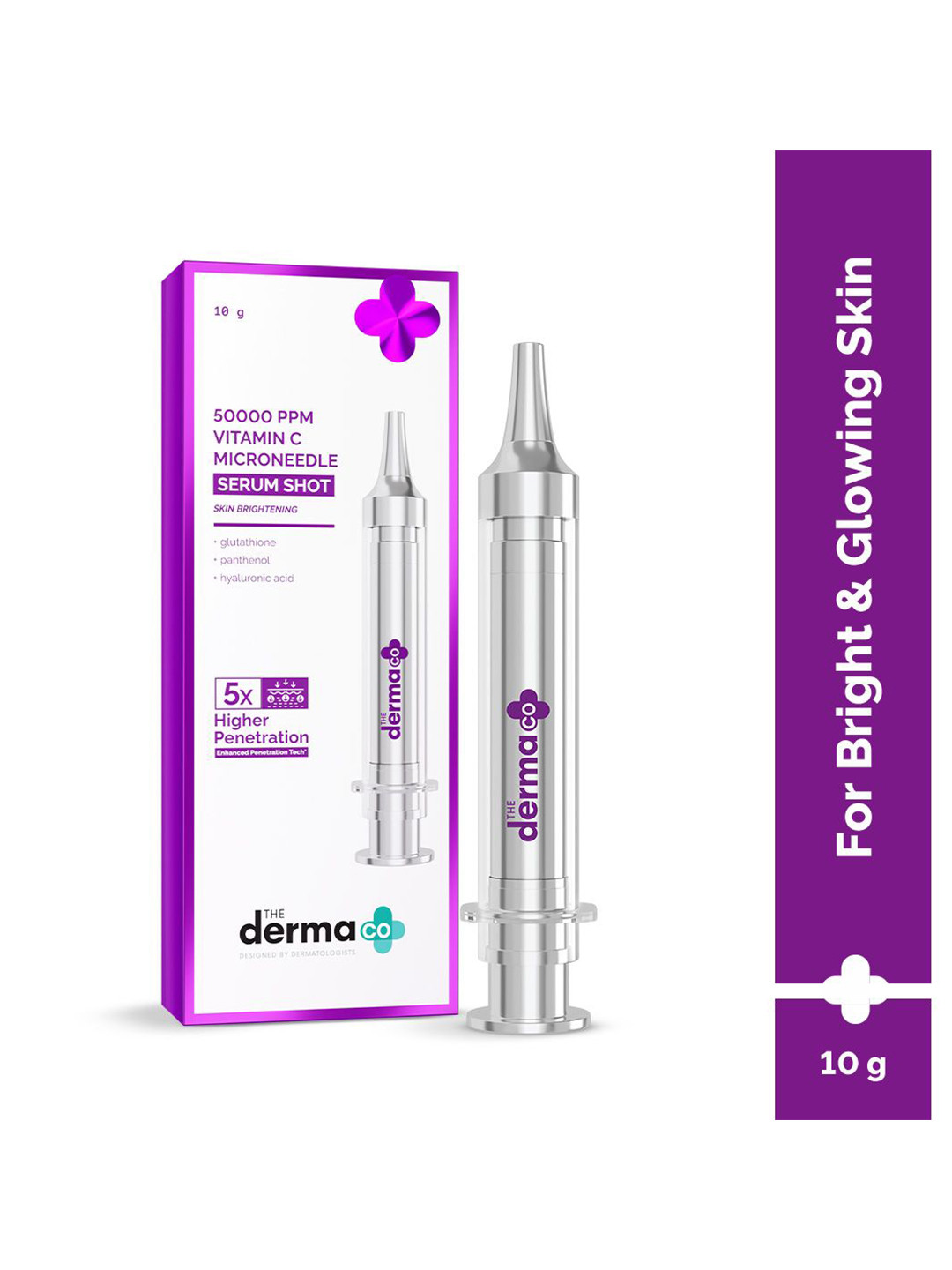 

The Derma co. 50000 PPM Vitamin C Microneedle Serum- 10 g, Transparent