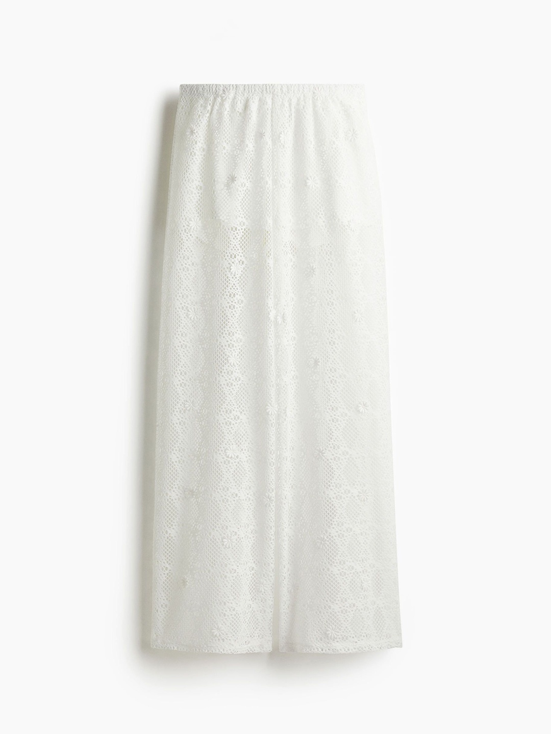 

H&M Hole-Patterned Trousers, White