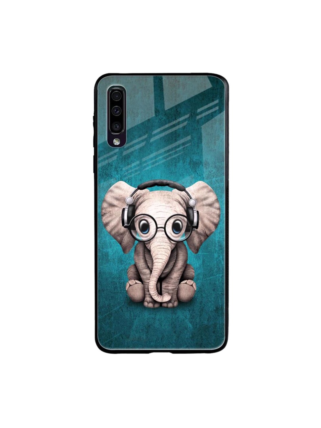 

QRIOH Adorable Baby Elephant Printed Samsung Galaxy A50 Back Case, Blue