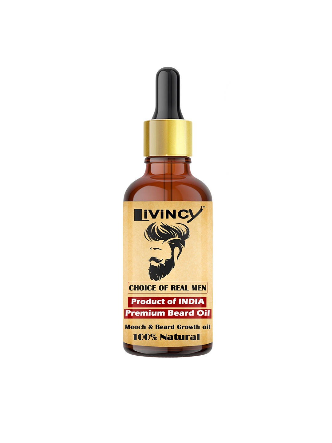 

LIVINCY Premium Coconut Growth Beard Oil- 30 ml, Brown