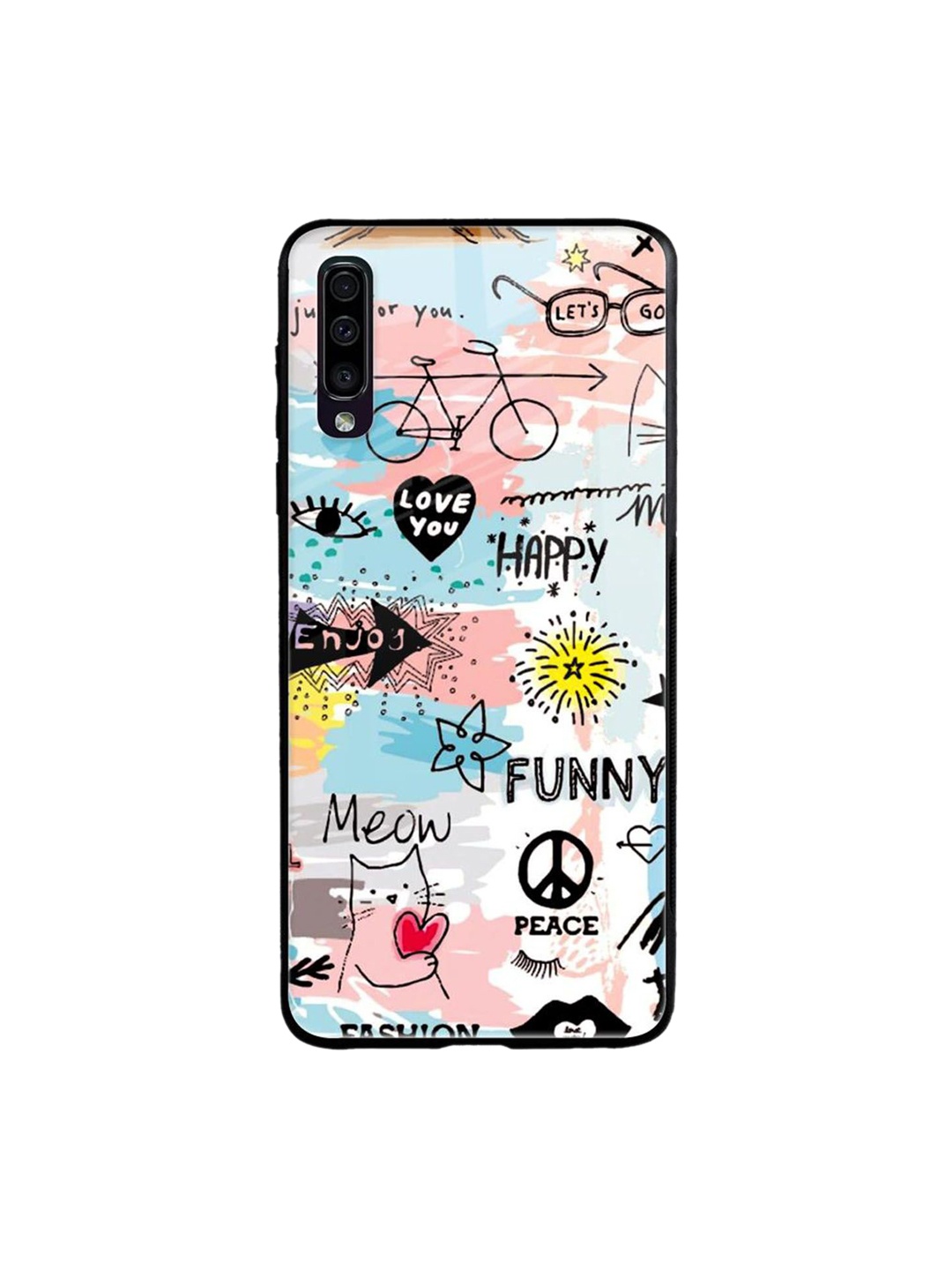 

QRIOH Just For You Printed Samsung Galaxy A50 Back Case, White