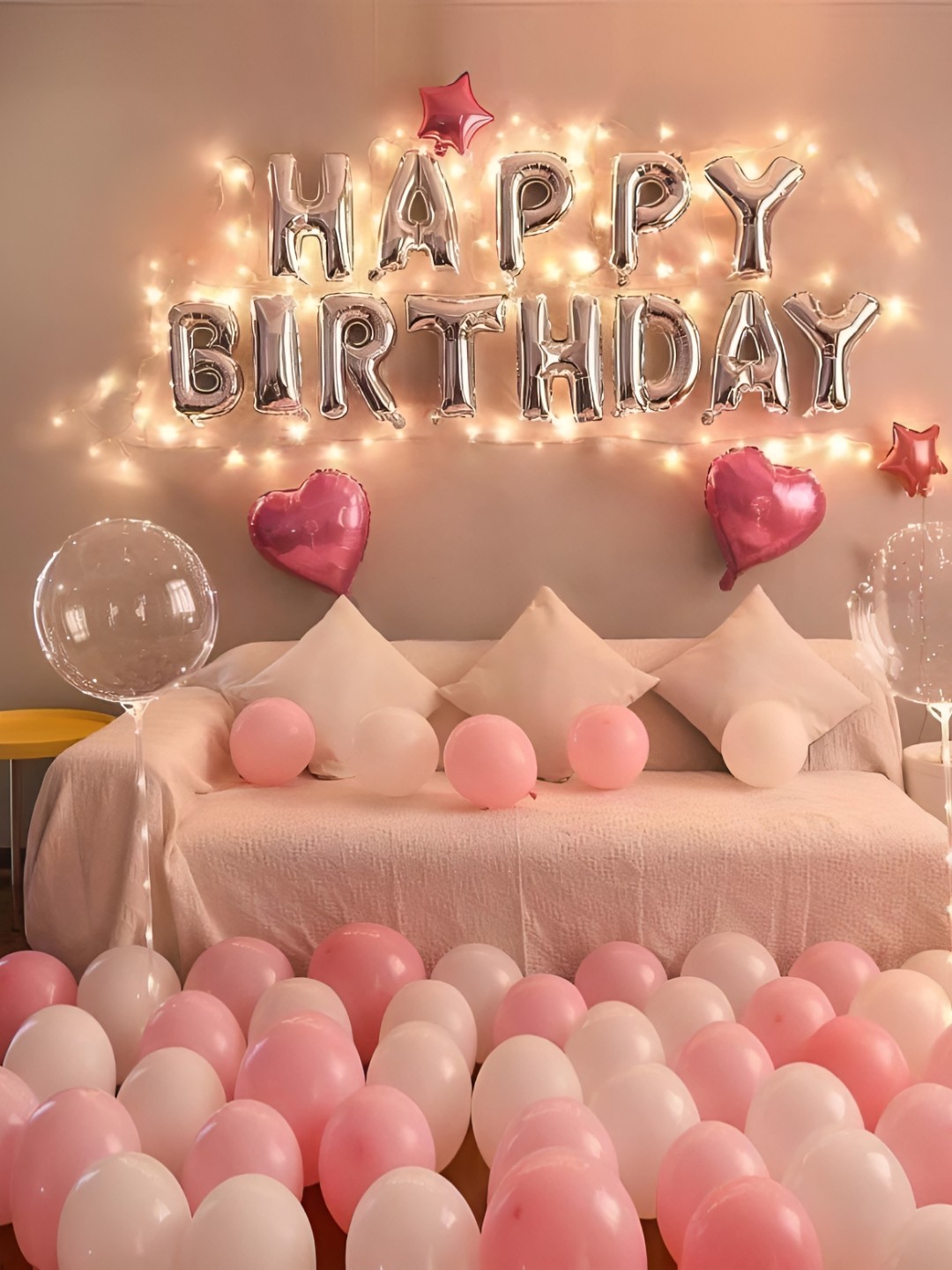 

Special You 48 Pcs Pink & White Birthday Decorations