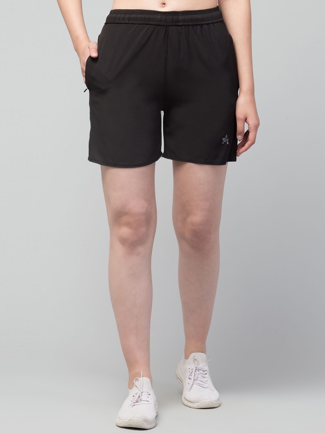 

UllasPemium Women Running Sports Shorts, Black