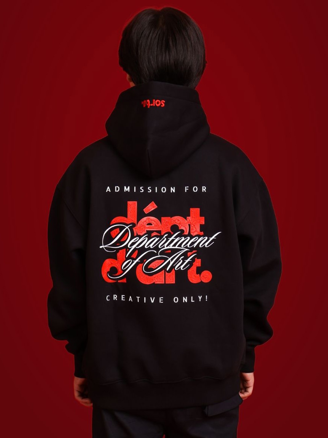 

sorta. Unisex Korean Oversized Handcrafted Sweatshirt, Black
