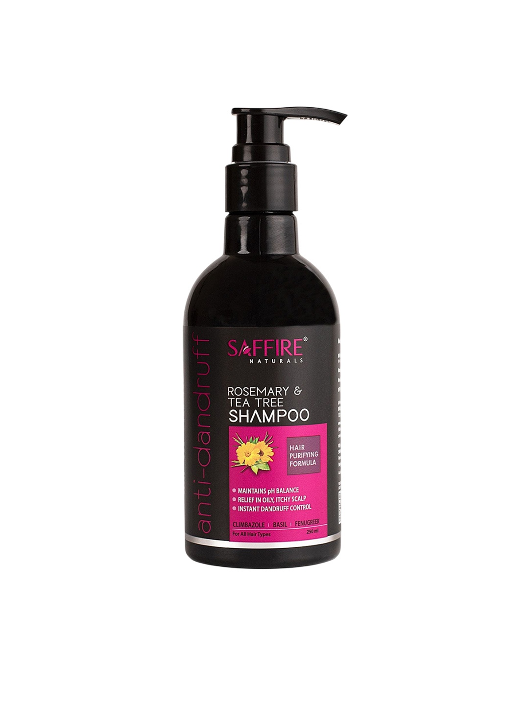 

Saffire Naturals Rosemary & Tea Tree Shampoo - 250 ml, Pink
