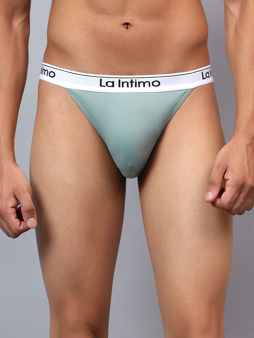 

La Intimo Men Low-Rise Anti-Microbial Thong Brief LXMUTH03LP, Green