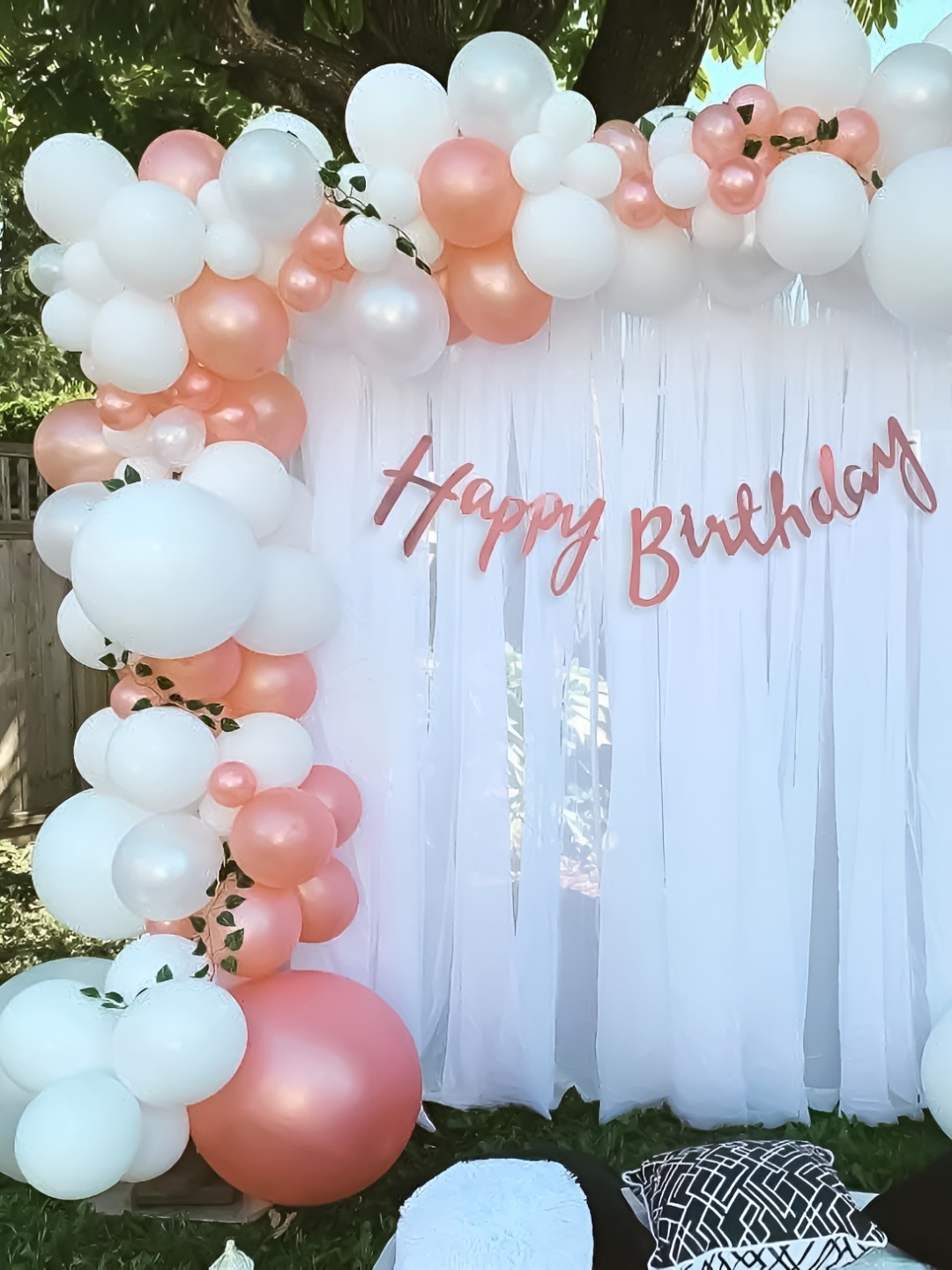 

Special You 69-Pcs White & Peach-Colore Balloon Happy Birthday Decor