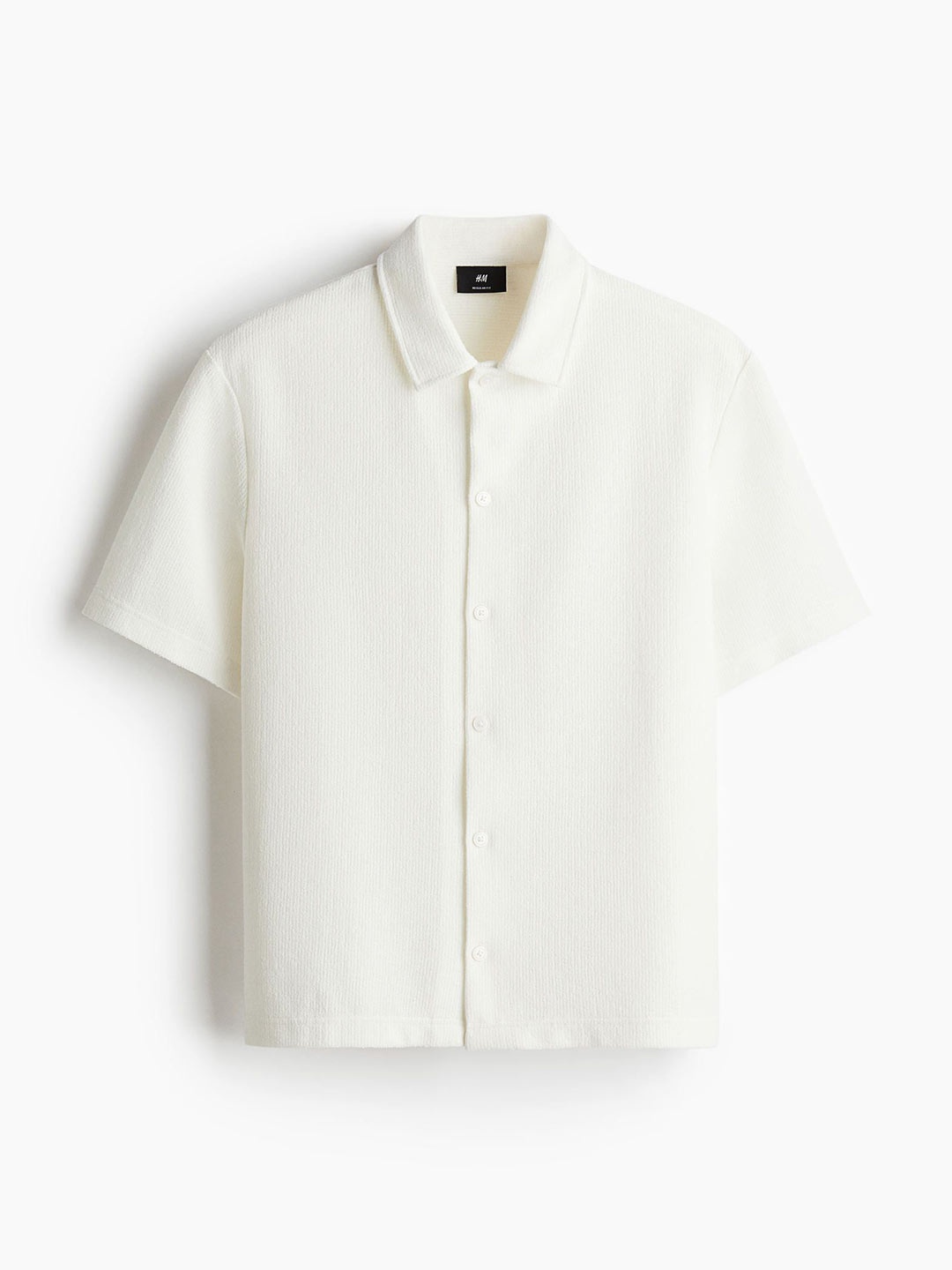 

H&M Regular Fit Short-Sleeved Jersey Shirt, White