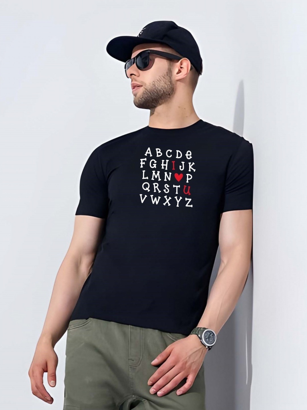 

Moda Rapido Men Typography Printed Round Neck Cotton T-shirt, Black