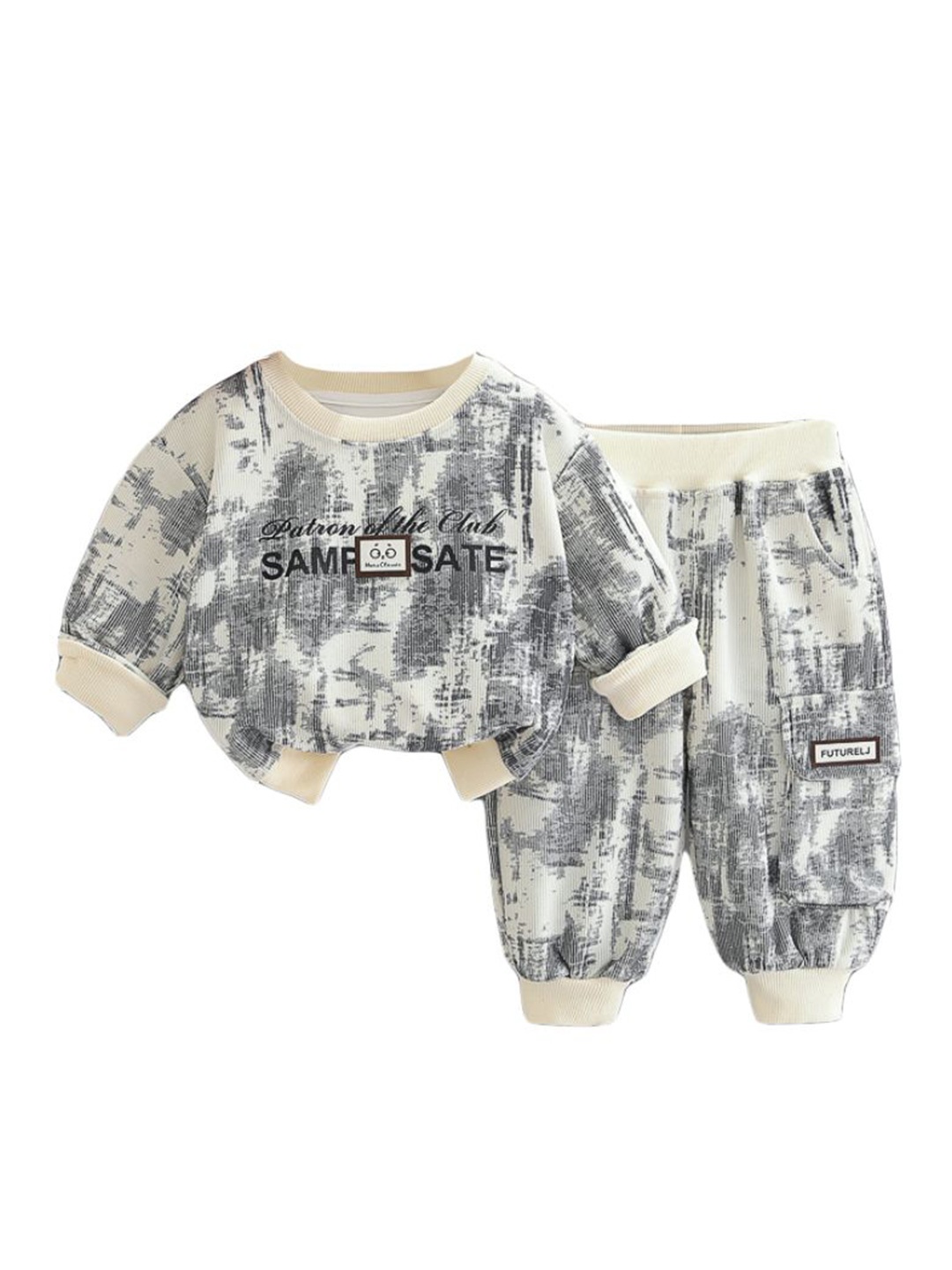 

StyleCast x Revolte Boys T-shirt With Trousers, Grey