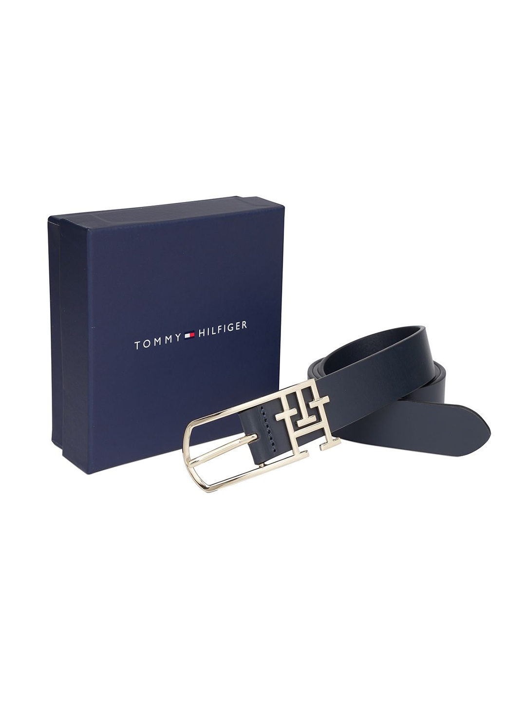 

Tommy Hilfiger Women Leather Belt, Blue