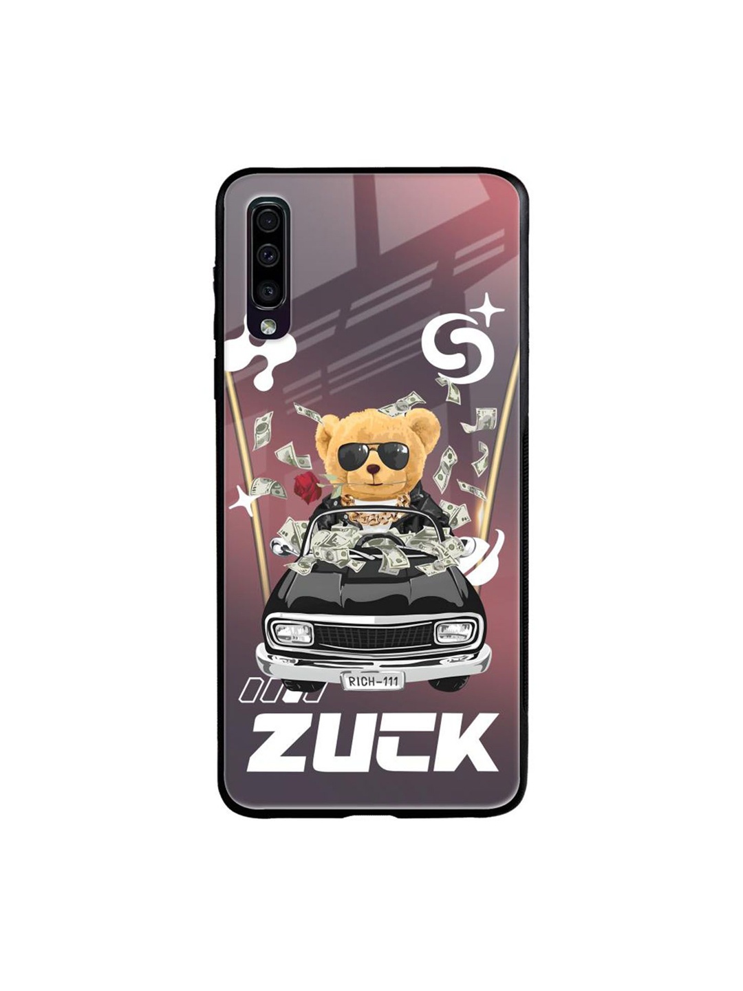 

QRIOH Typography Printed Samsung Galaxy A50 Back Case, Grey