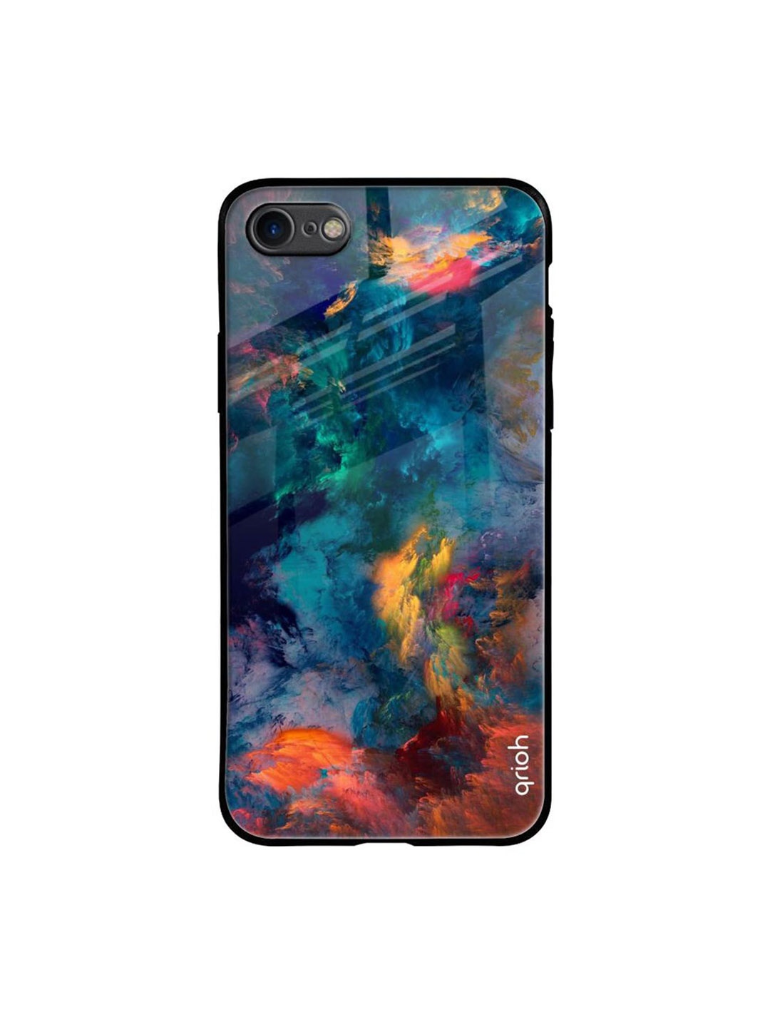 

QRIOH Cloudburst Printed iPhone 7 Back Case, Blue