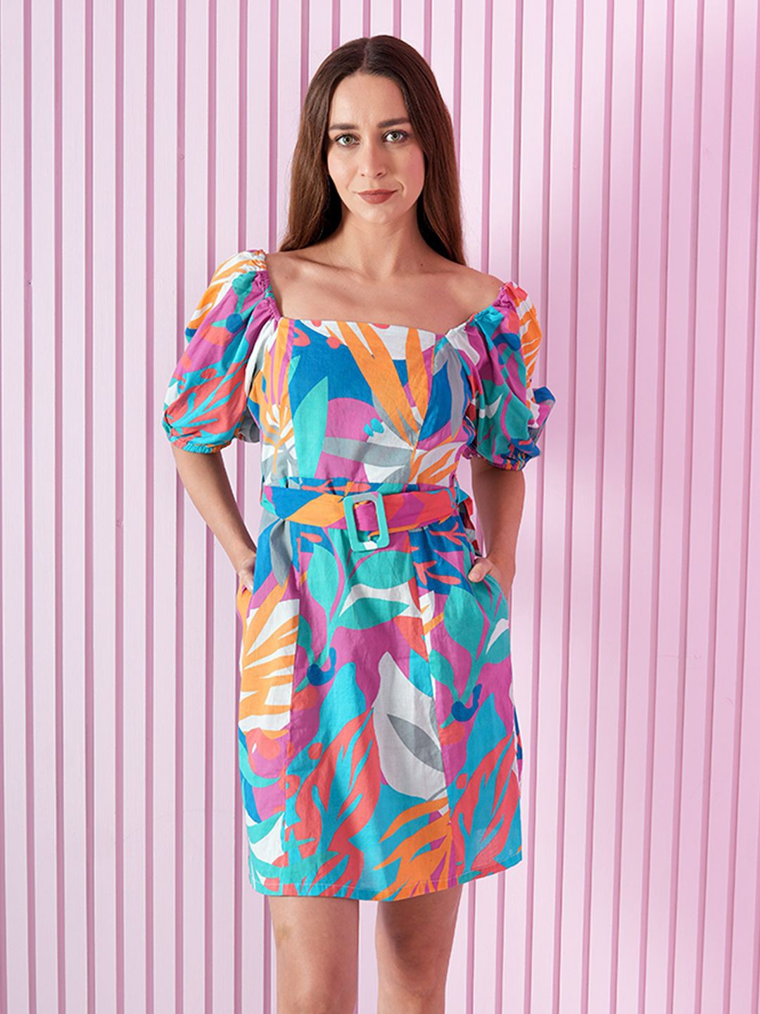 

ONLY Print A-Line Dress, Multi