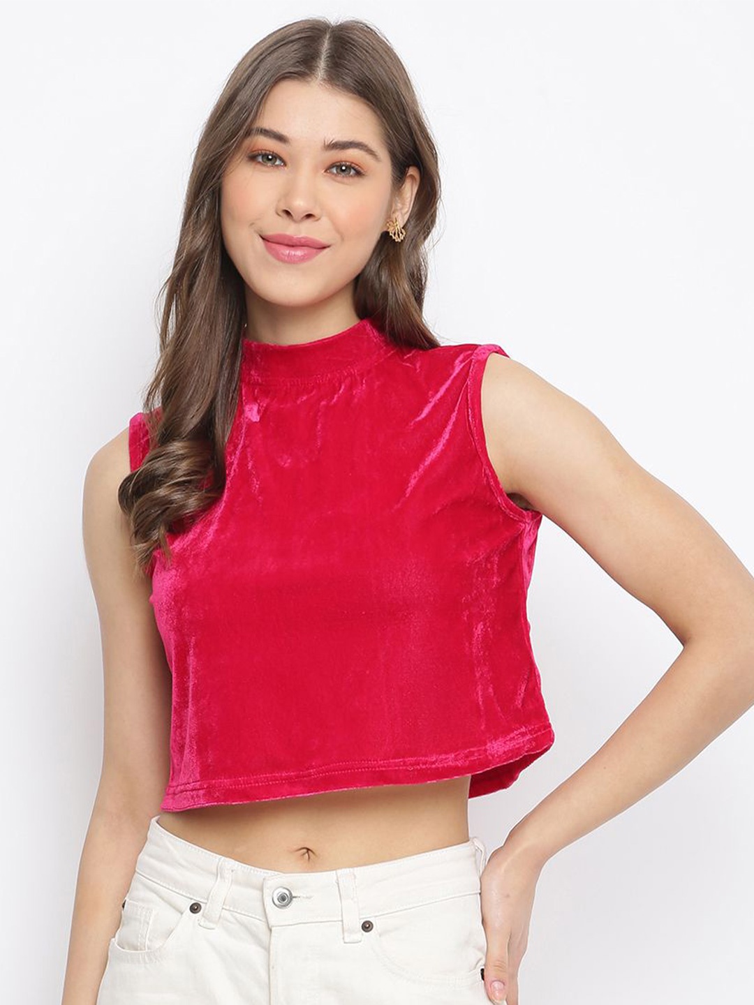 

DressBerry Velvet Top, Magenta