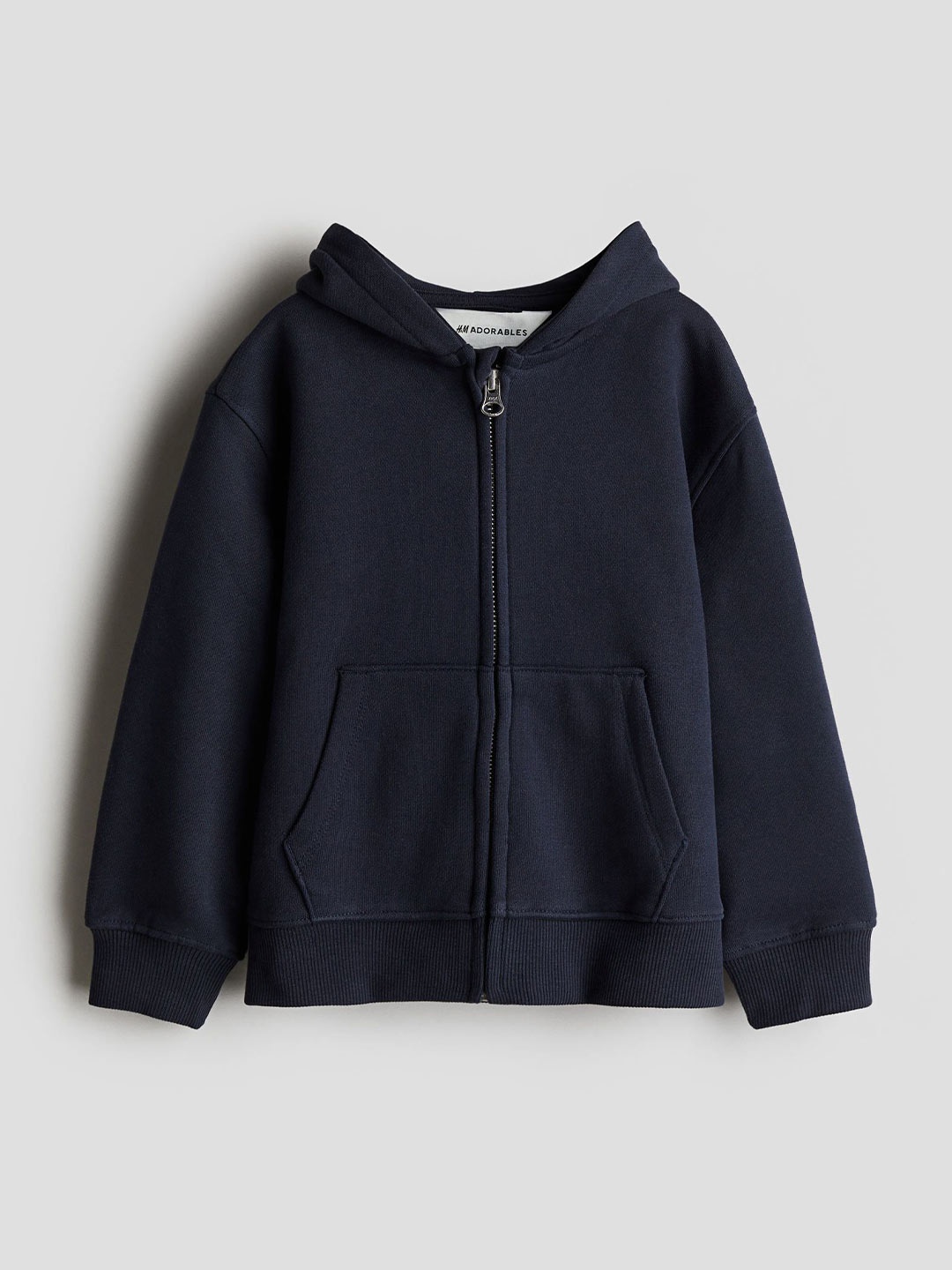 

H&M Cotton Zip-Through Hoodie 1233755003-Blue