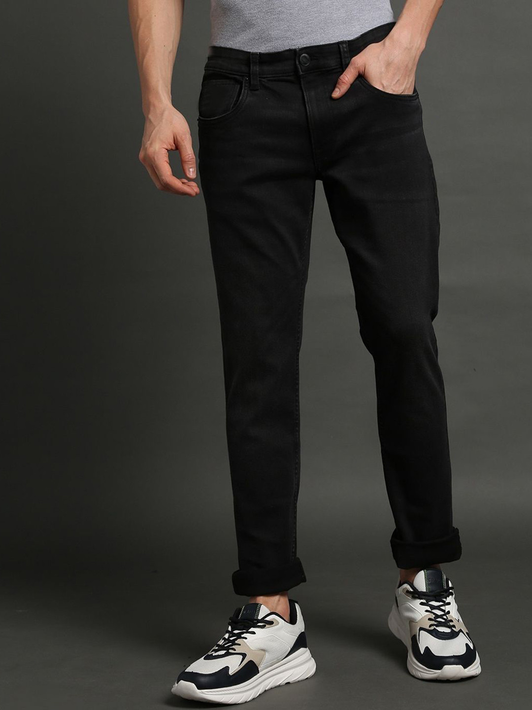 

ComfyStyle Men Stretchable Jeans, Black
