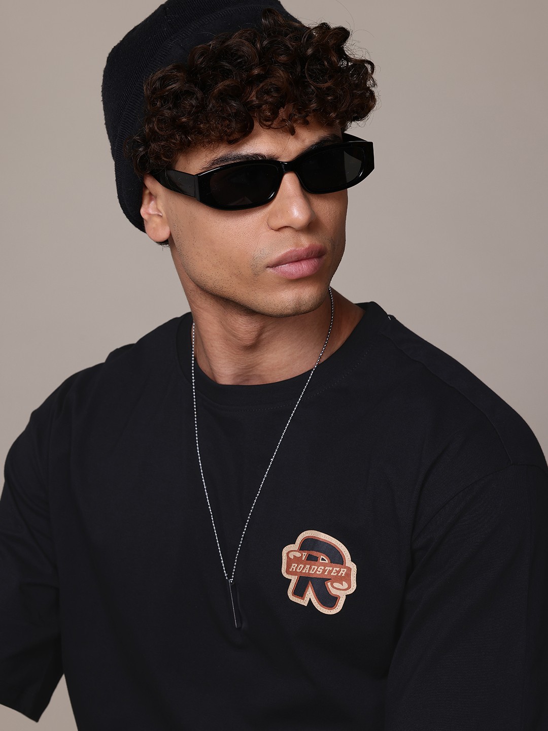 

The Roadster Lifestyle Co. Relaxed Pure Cotton T-shirt, Black