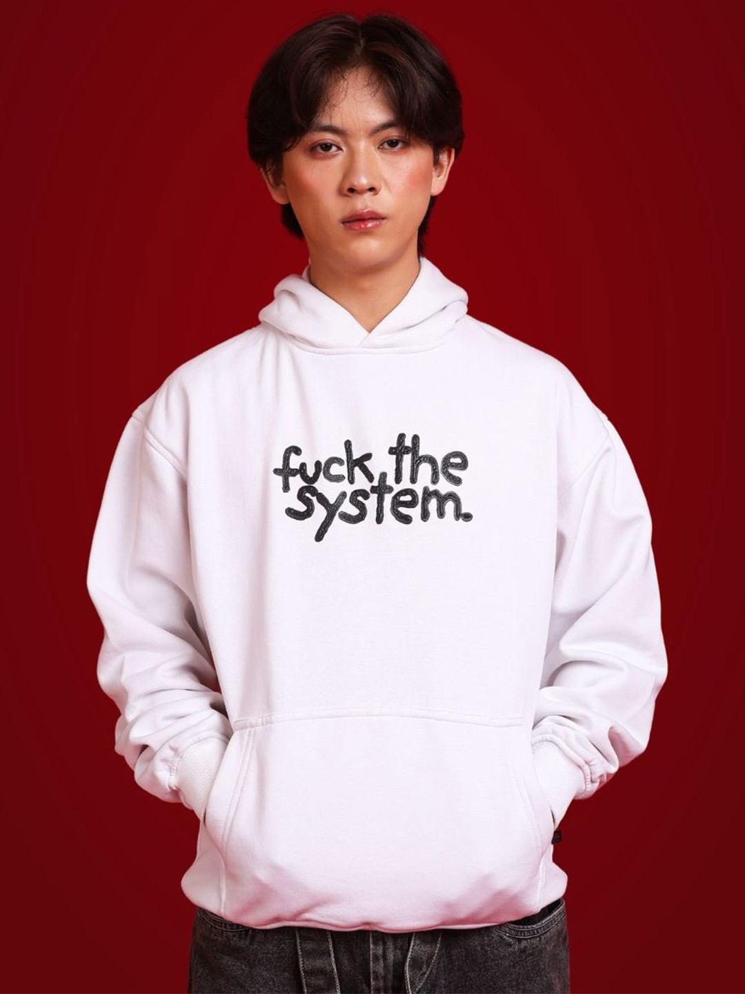 

sorta. Unisex Printed Sweatshirt, White