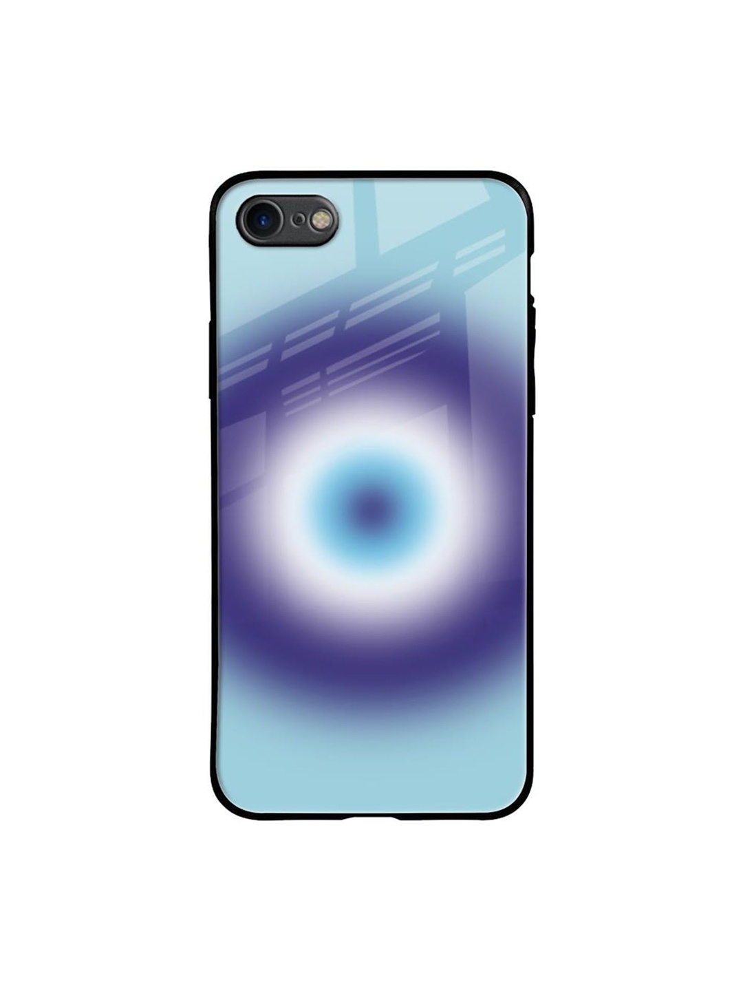 

QRIOH Evil Eye Art Printed iPhone 7 Back Case, Blue