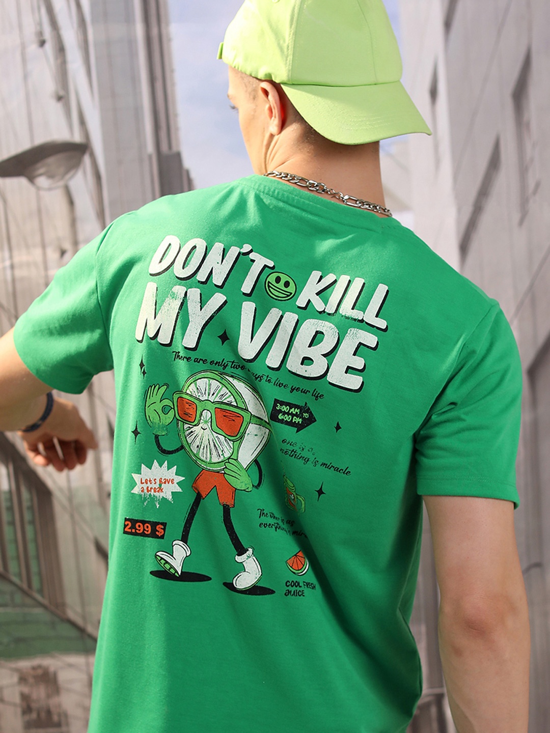 

HIGHLANDER Men Printed T-shirt, Green