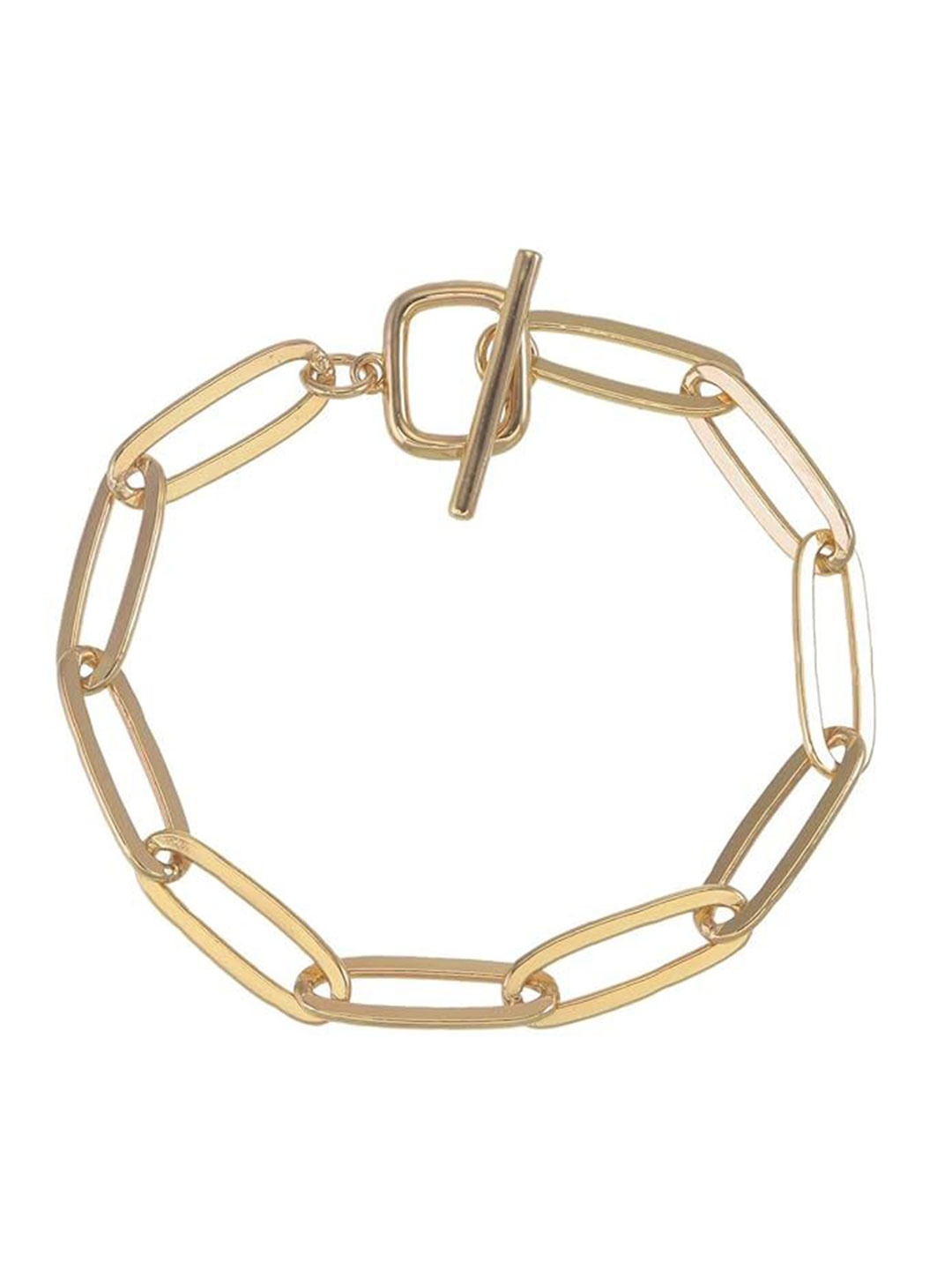 

ISHI New York Women Brass Gold-Plated Link Bracelet