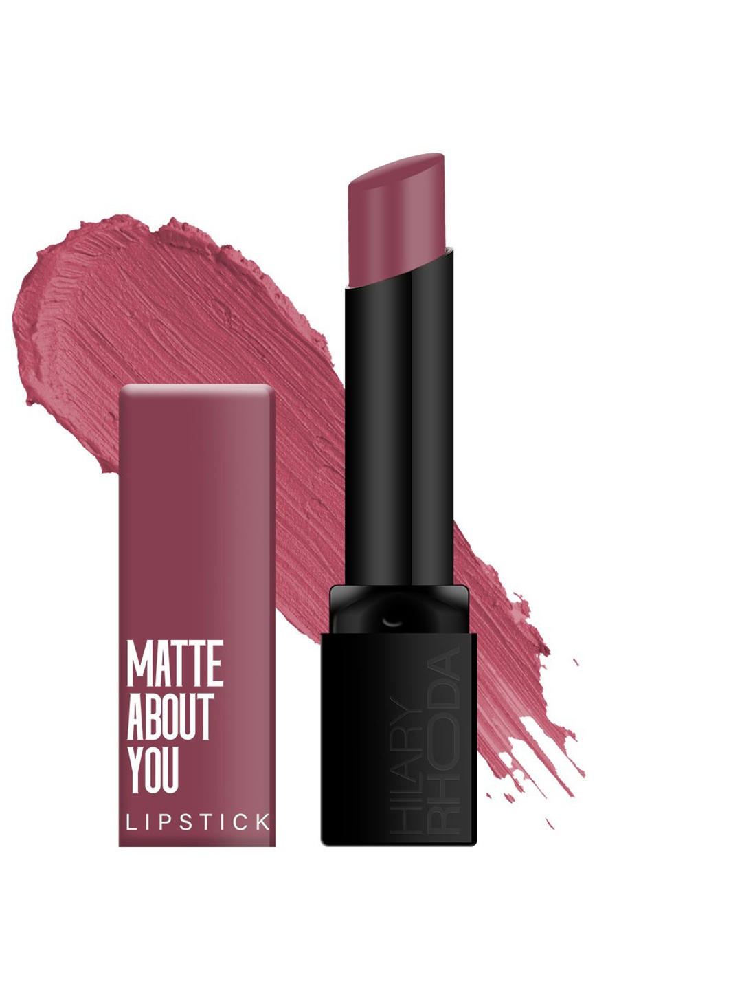 

Hilary Rhoda Matte About You One Stroke Application Lipstick- Game On 06, Pink