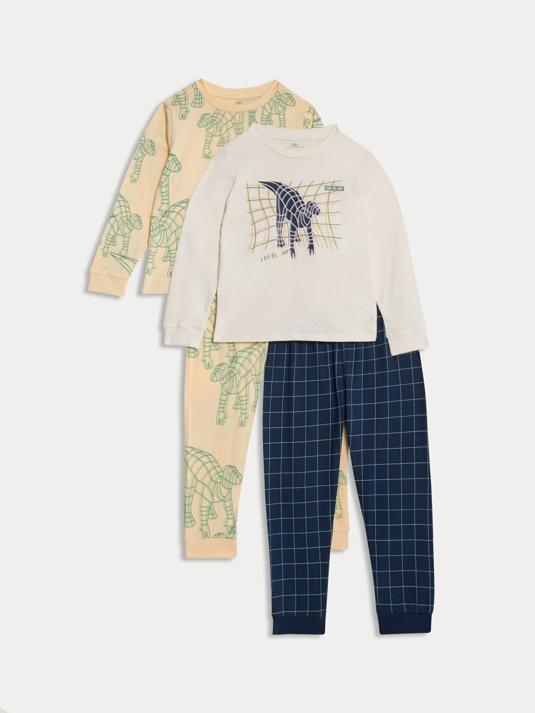 

Marks & Spencer Boys Printed Night suit, Navy blue