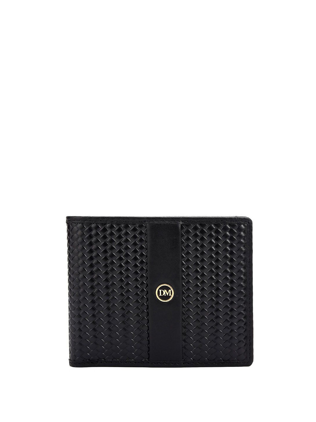 

Da Milano Men Leather Two Fold Wallet, Black