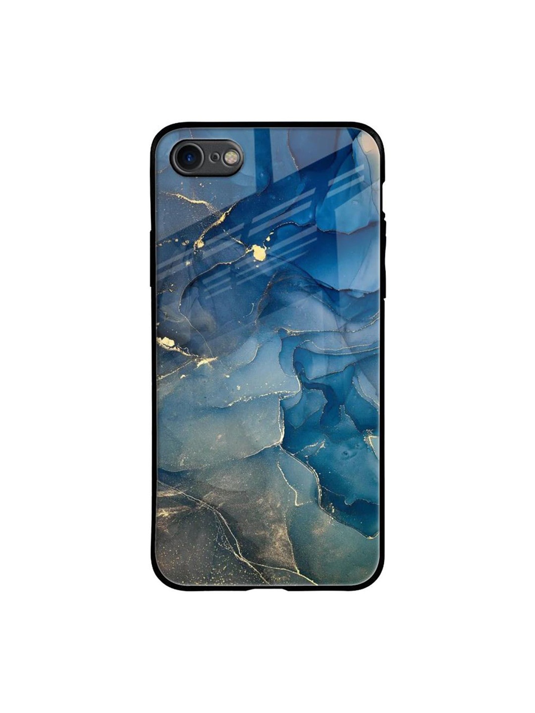 

QRIOH Blue Cool Marble Real Printed iPhone 7 Back Case