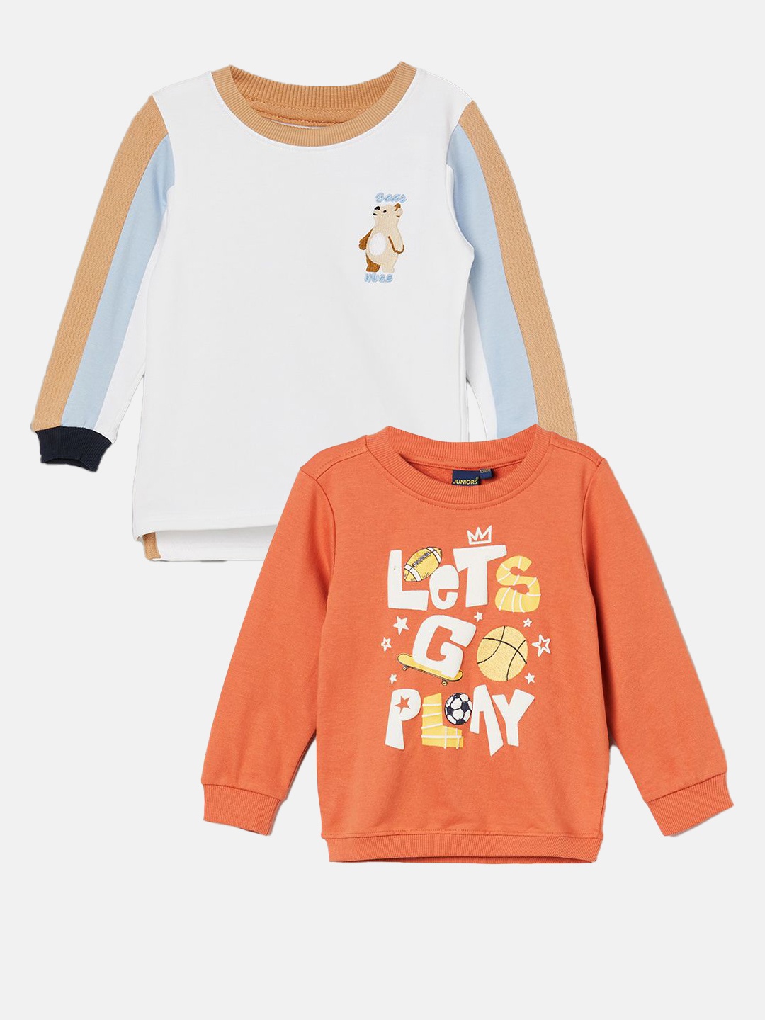 

Juniors by Lifestyle Kids Pack of 2 Printed Sweatshirts, Rust