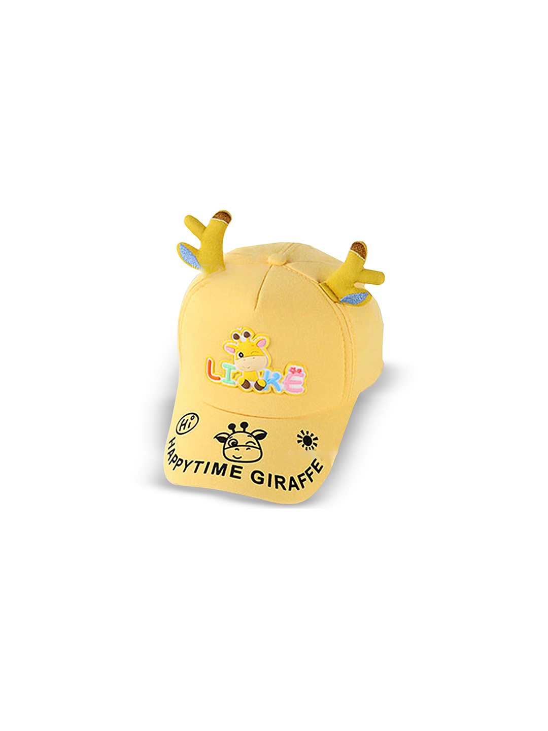 

Babymoon Kids Cotton Summer Giraffe Cap-Yellow