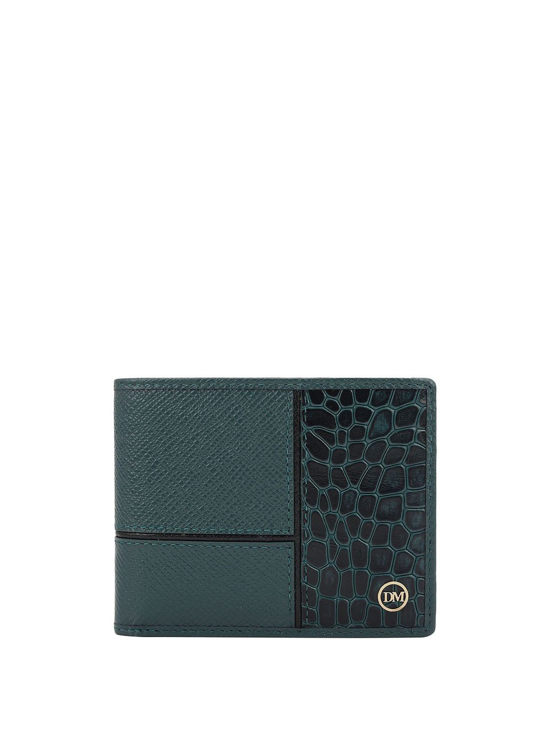 

Da Milano Men Leather Two Fold Wallet, Blue