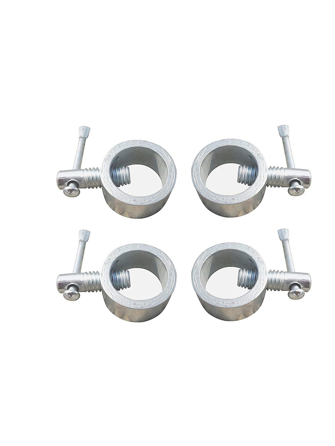 

HackerX Set Of 4 Dumbbell Rod Locks, Silver