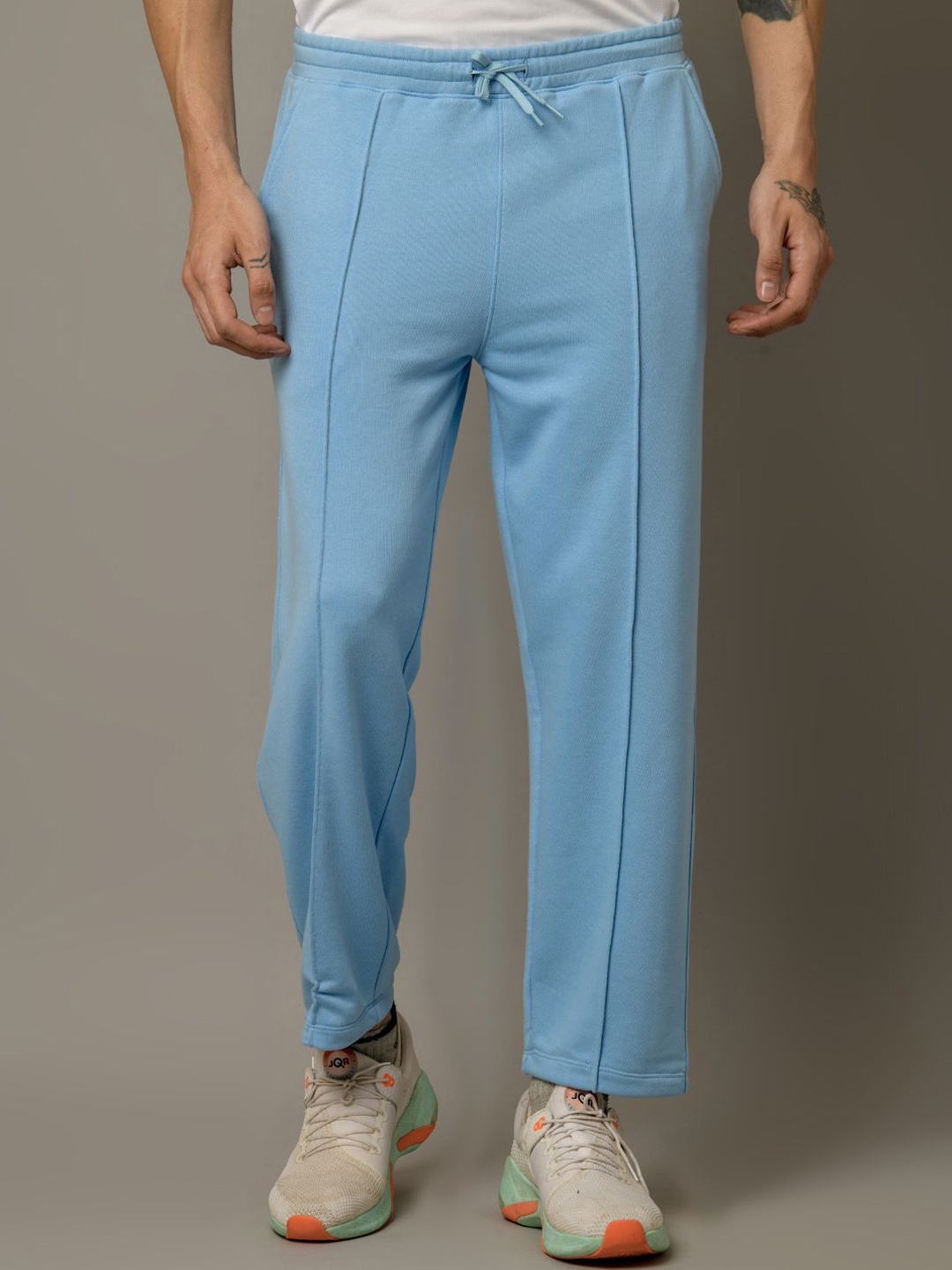 

HRX by Hrithik Roshan Men Mid Rise Relaxed Fit Track Pants, Blue