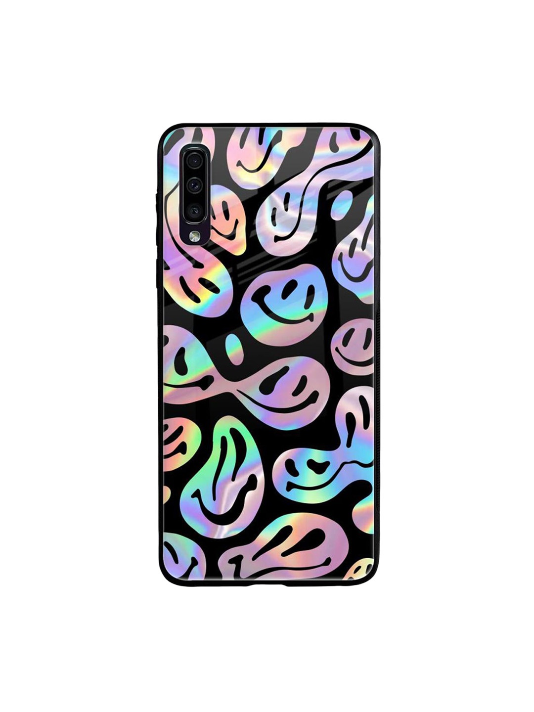 

QRIOH Acid Smile Printed Samsung Galaxy A50 Back Case, Black