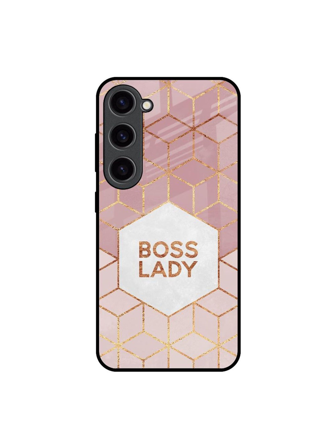 

QRIOH Boss Lady Printed Samsung Galaxy S23 Back Case, Pink