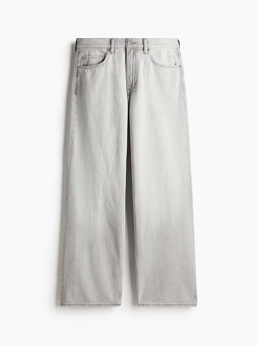 

H&M Loose High Jeans, Grey