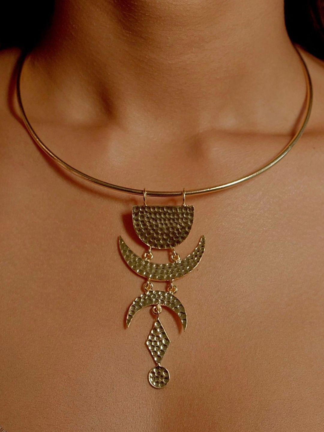 

House of Pehr Gold Plated Antique Design Stella Necklace