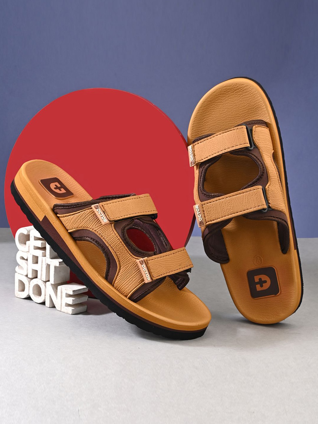 

DOCTOR HEALTH SUPER SOFT Men Slip-On Flip Flops, Brown