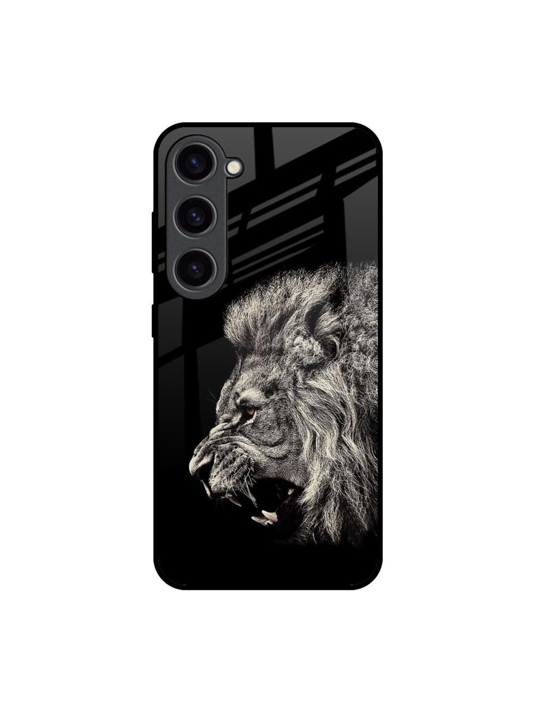 

QRIOH Quirky Printed Samsung Galaxy S23 Back Case, Black