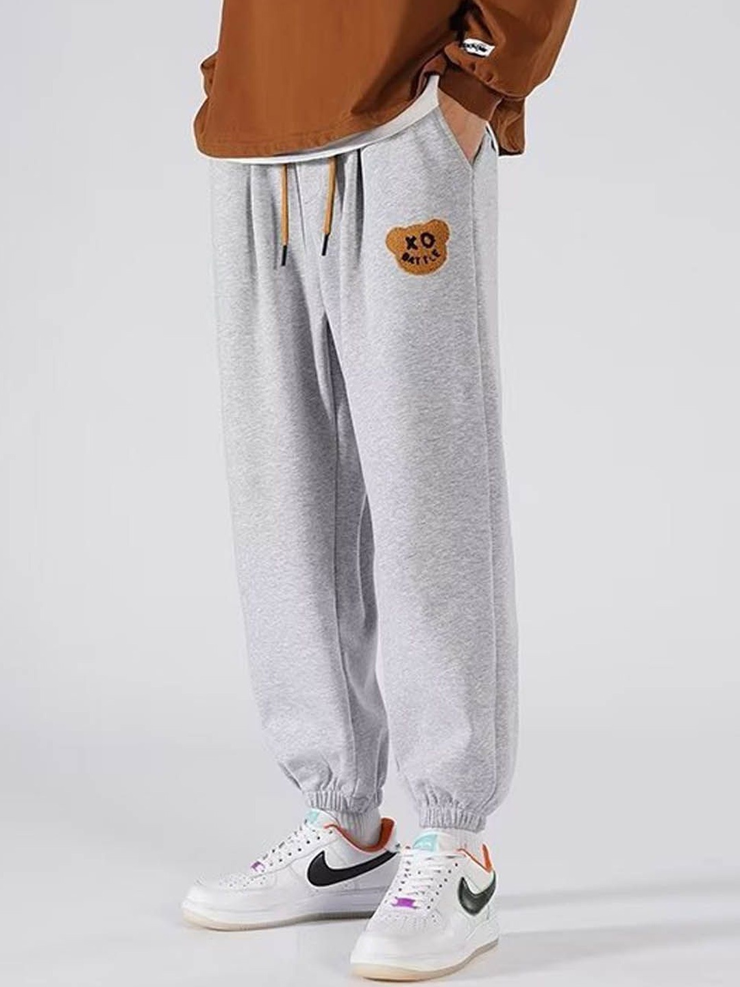 

StyleCast Men Mid-Rise Joggers, Grey