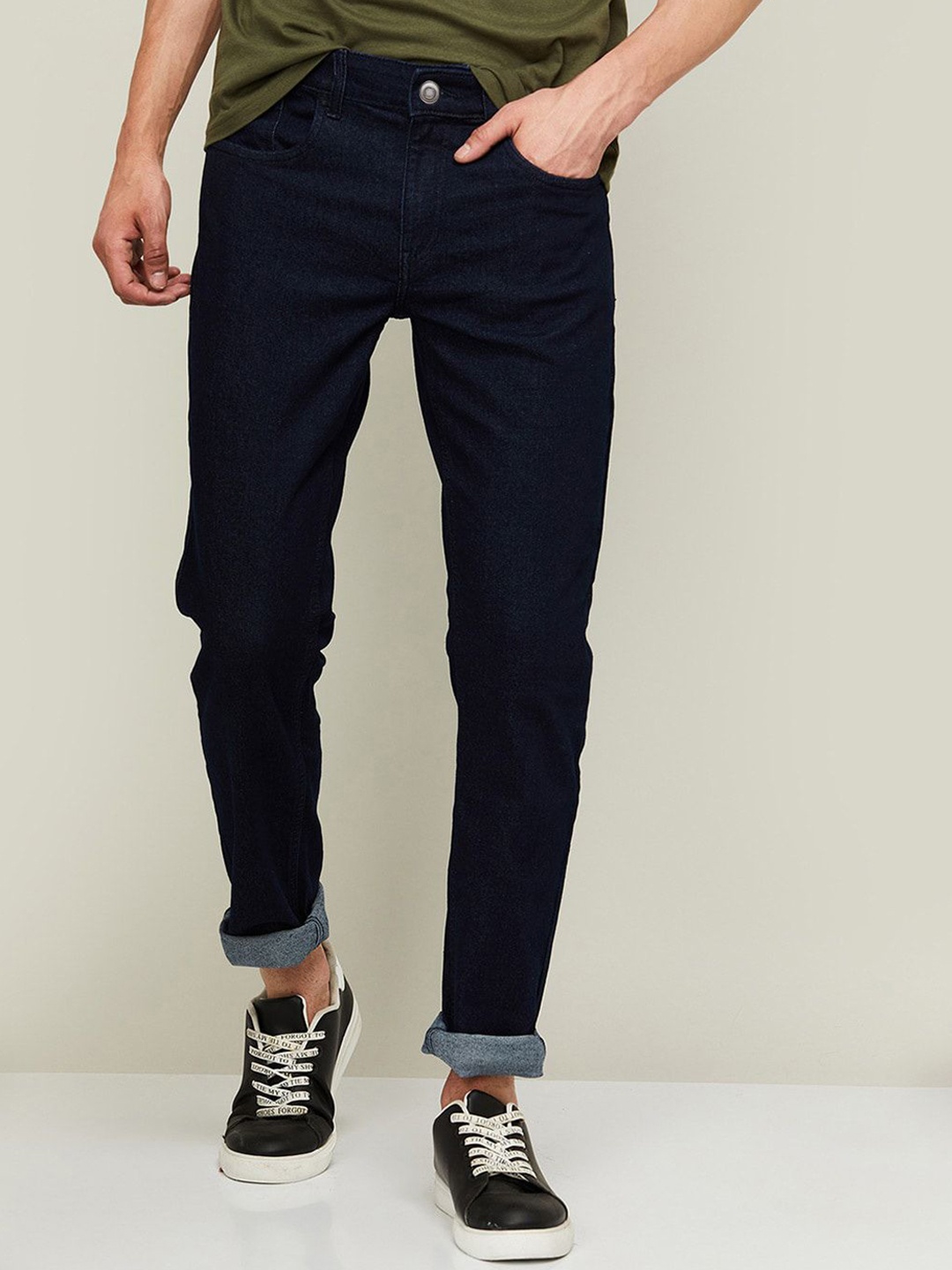 

INDIROCKS Men Jean Stretchable Jeans, Blue