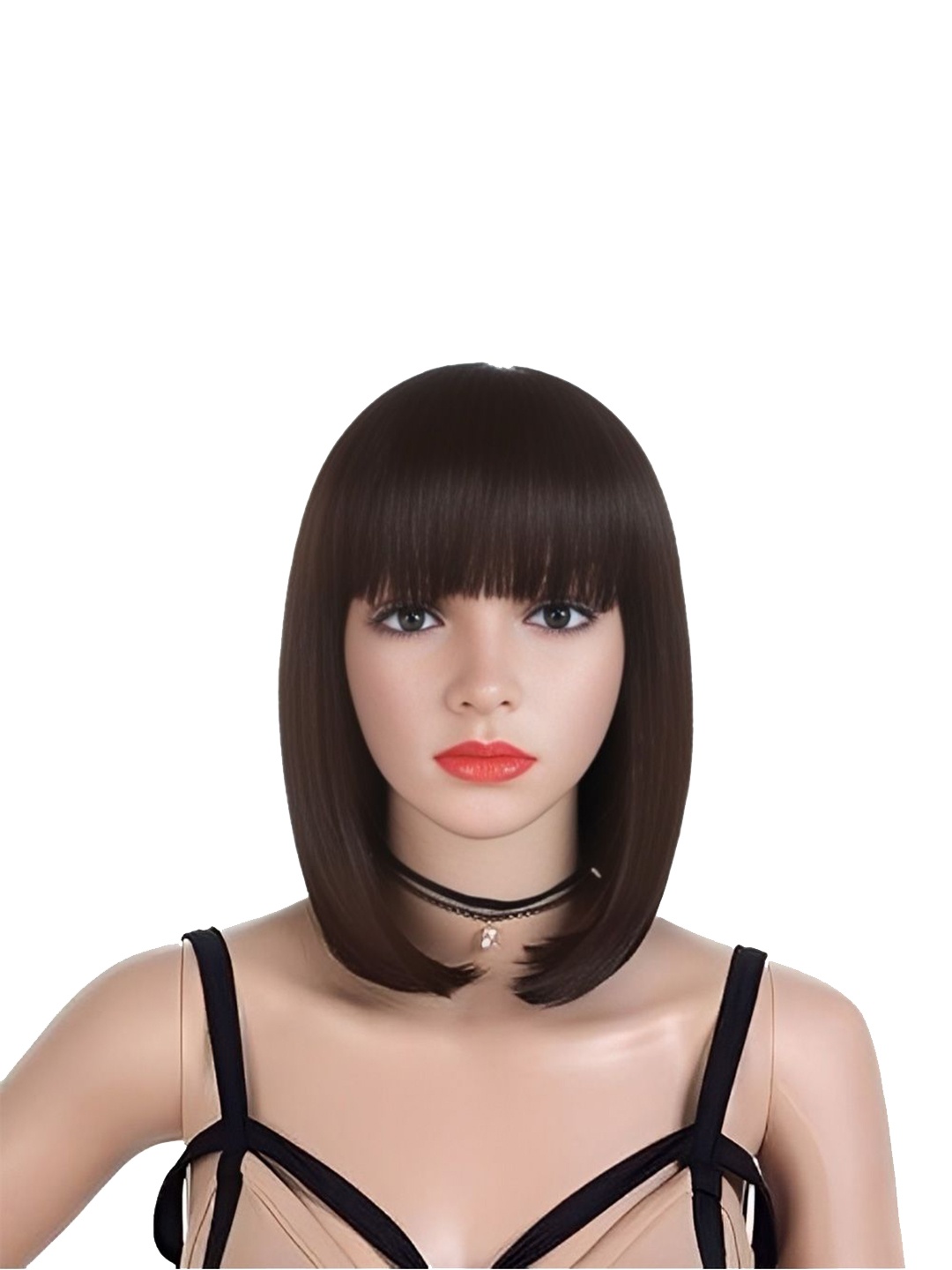 

D-DIVINE Clip In Straight Scalp Topper Hair Extension- Brown- 14 Inch