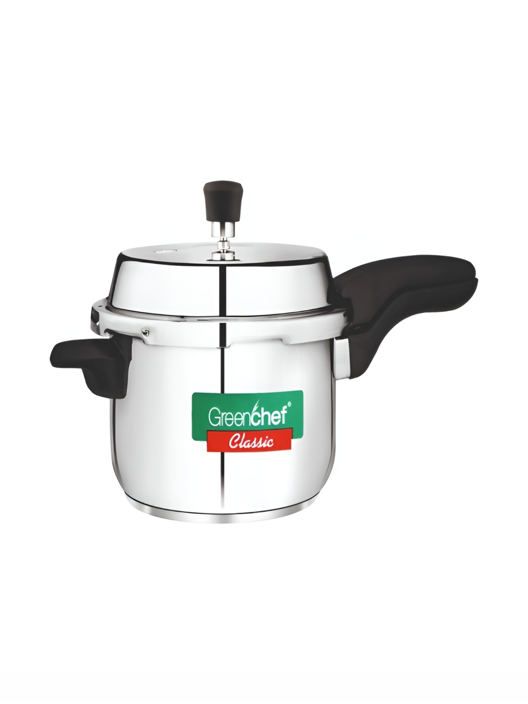

Greenchef Silver-Toned Stainless Steel Dishwasher Safe Pressure Cooker 5L