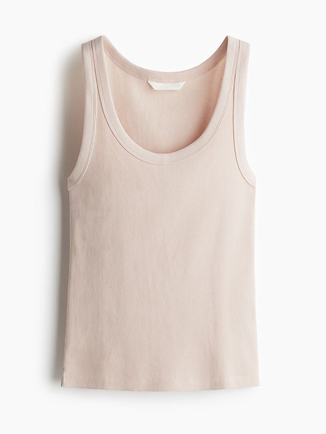 

H&M Ribbed vest top, Pink
